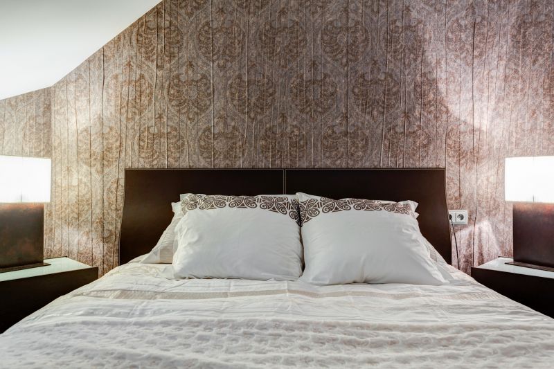 Bedroom Wallpaper Installation detail